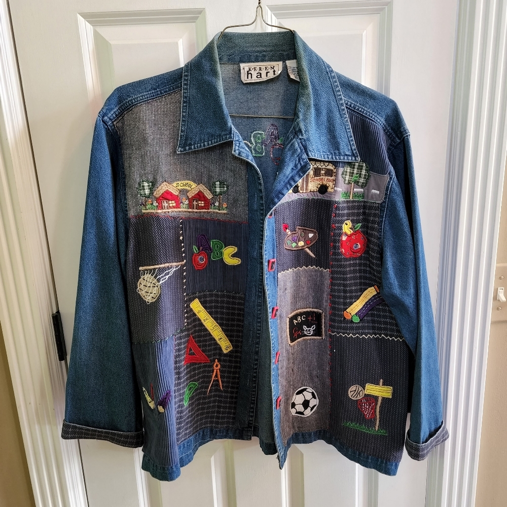Denim Jacket Embroidered